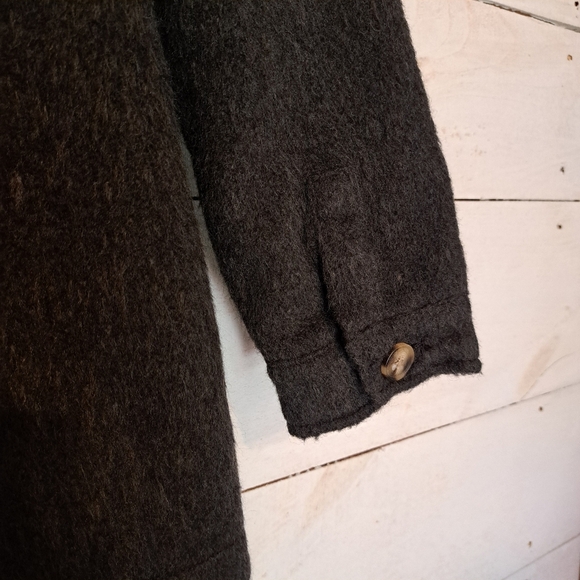 Universal Thread Womens Wool Oversized Brushed Shirt Jacket Size Xtra Small Grey - Picture 4 of 7